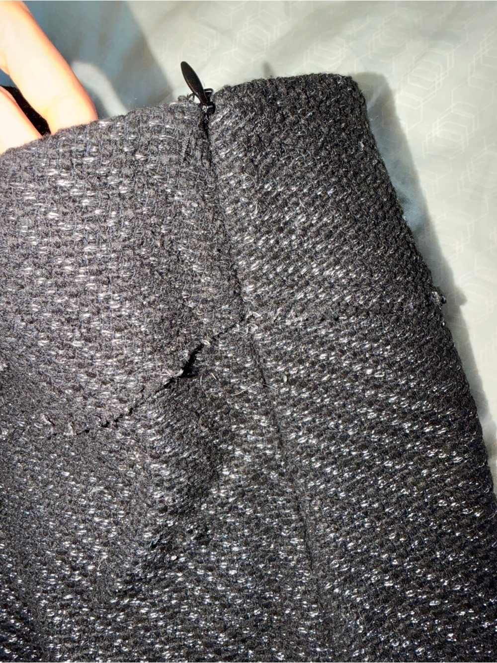 Maje Black Tweed Mini Skirt - Picture 7 of 7